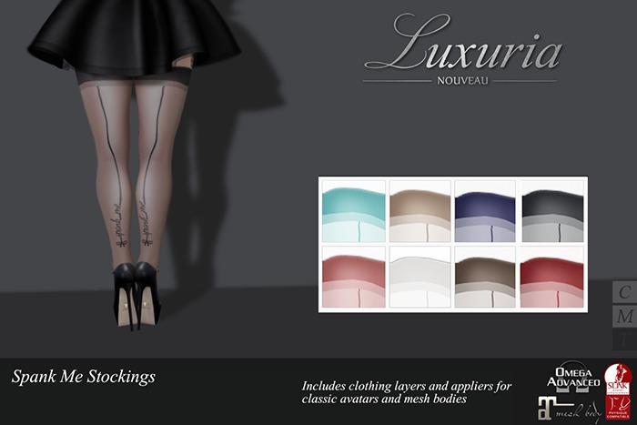 {Luxuria} Spank Me Stockings