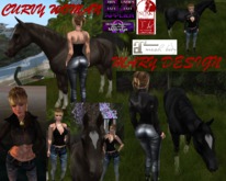 Sexy Cowgirl Outfit - Leather & Jeans