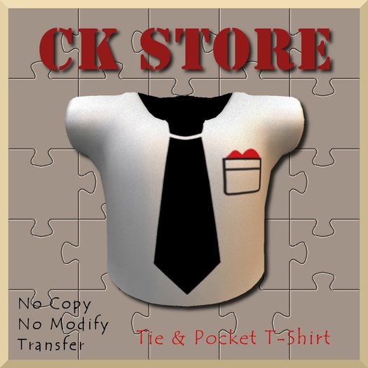 CK STORE Tie & Pocket T-Shirt