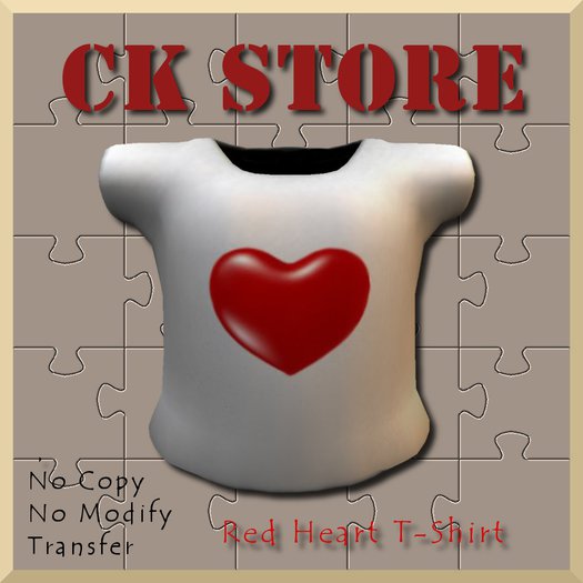 CK STORE Red Heart T-Shirt