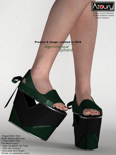 AZOURY - Algorithmique Shoe [Epinard]