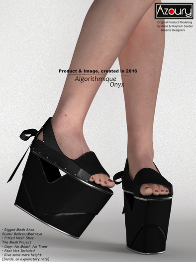 AZOURY - Algorithmique Shoe [Onyx]