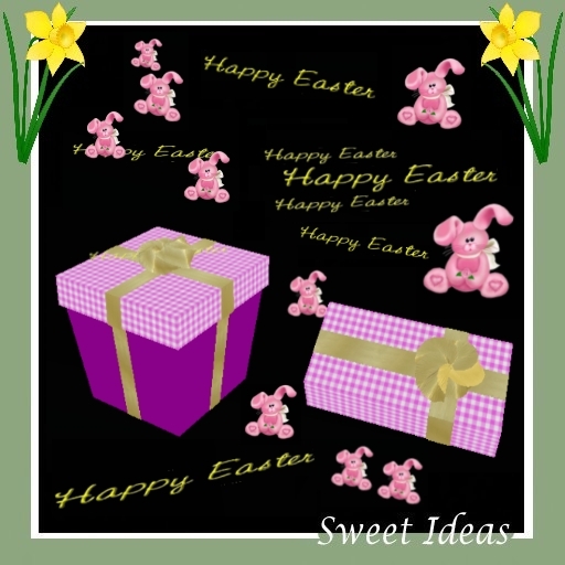 Sweet Ideas * Easter Gift Boxes Plaid Set - Pink (Boxed)