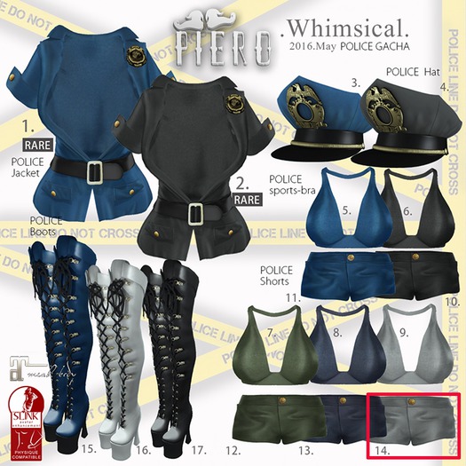 14+PIERO+POLICE Shorts Light gray