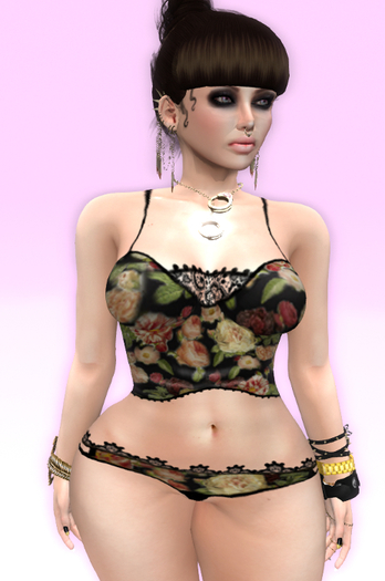 Sparkle Bunny Roses underwear