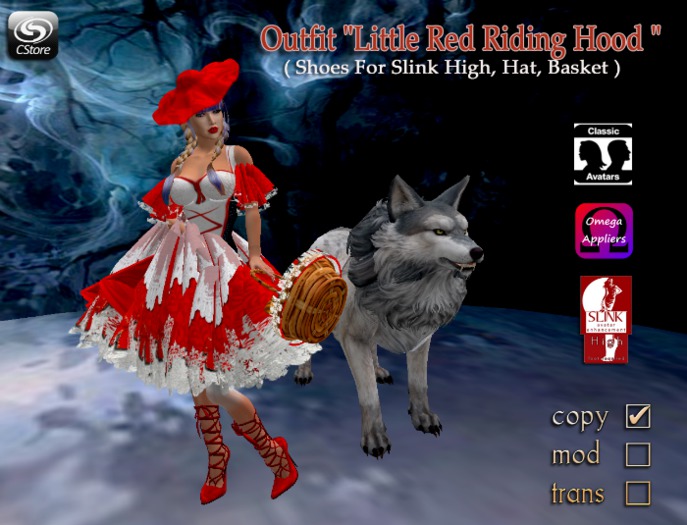 Outfit "Little Red Riding Hood "