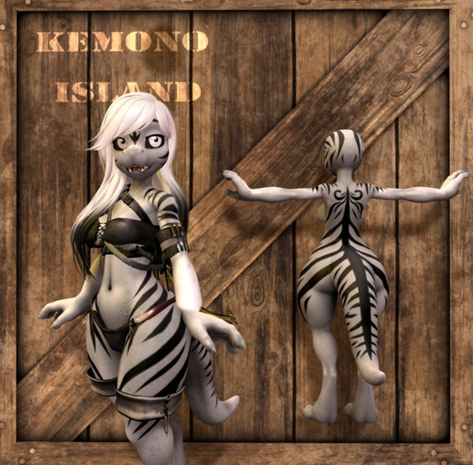 Kemono Island - Zebra Mirage Snaggy
