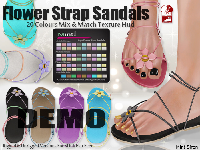 Mint Siren Ria Slink High Feet Heels W/Texture Hud