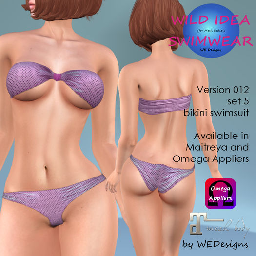 Lavender Strapless Bikini