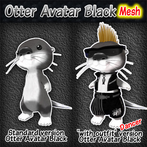 :Risusipo:Otter_Mesh_avatar_Black_boxed