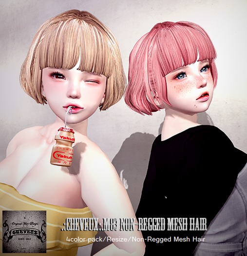 .:CHEVEUX:.M083 Hair Blacks