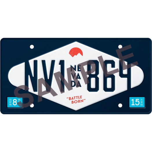52116 NEVADA AUTO BIKE LICENCE PLATE NV1-864 2015