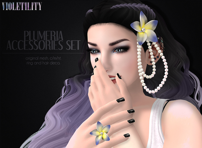 .:V:. Plumeria Accessories Set