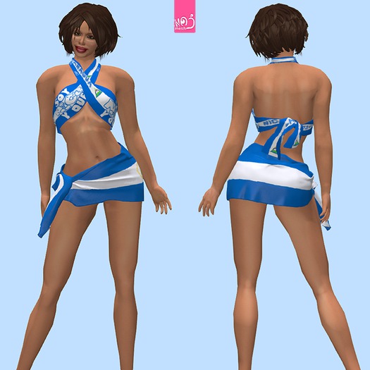 NICARAGUA - "scarf & flag" outfit (MESH) boxed