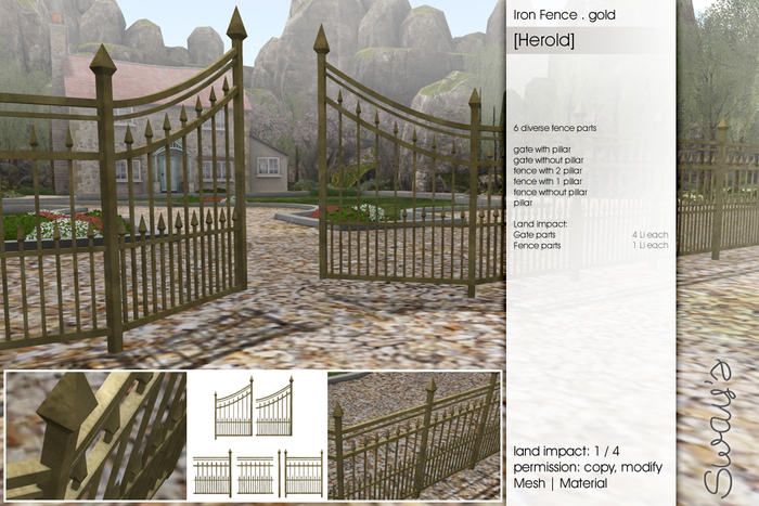 Sway's [Herold] Iron Fence . gold