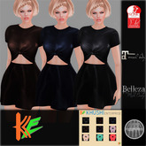 Promo Offer - 99L$ only! KE Female Minakshi Knotted Skater Dress [Classic+FitMesh+Slink+Maitreya]