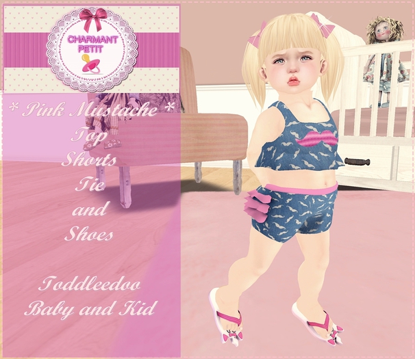 {CP} Pink Mustache