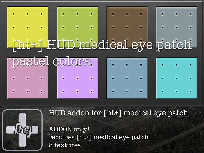 [ht+] HUD addon for medical eye patch - pastels