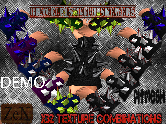 BRACELETS WITH SKEWERS DEMO BOX