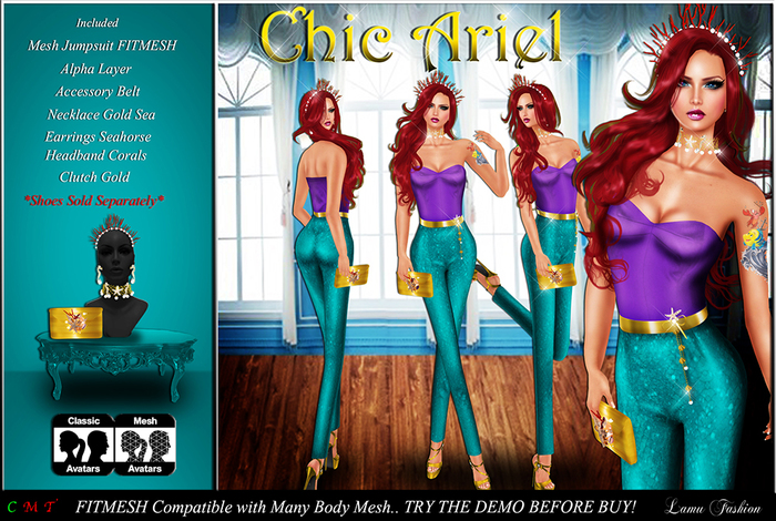 -Lamu Fashion-Outfit *CHIC ARIEL* Fitmesh