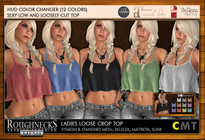 RN Ladies Loose Crop Top DEMO