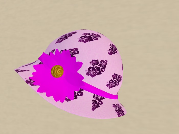 TusK Summer Hat- Pink Hibiscus, (boxed)