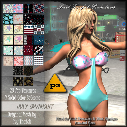 <P3> July Swimsuit - Fatpack HUD