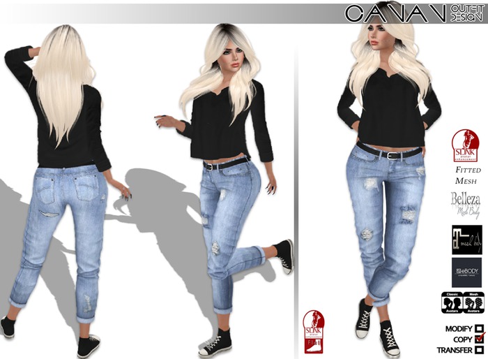 CANAN - Outfit 'Vratnik' Black