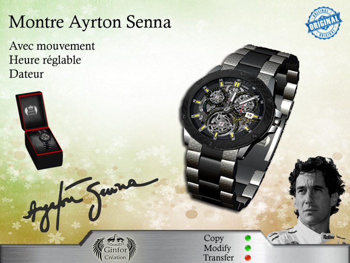 ! Ginfor Creation Montre Senna Jaune