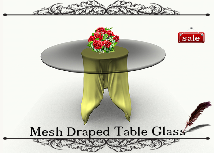 Mesh Draped Table Glass GS v. 1