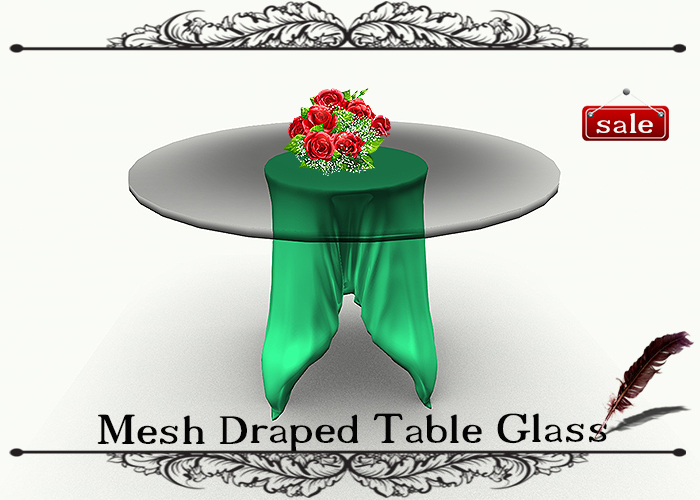Mesh Draped Table Glass GS v. 2