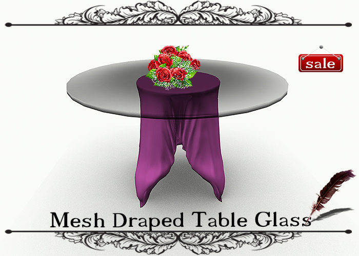 Mesh Draped Table Glass GS v. 3
