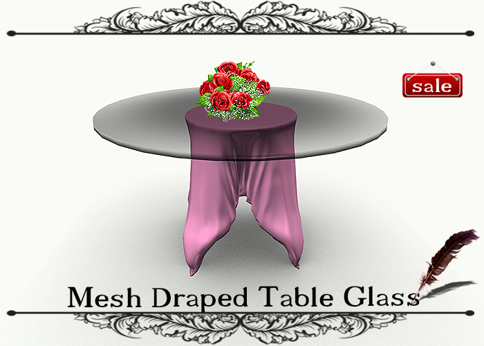 Mesh Draped Table Glass GS v. 4