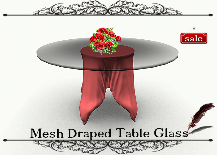 Mesh Draped Table Glass GS v. 5
