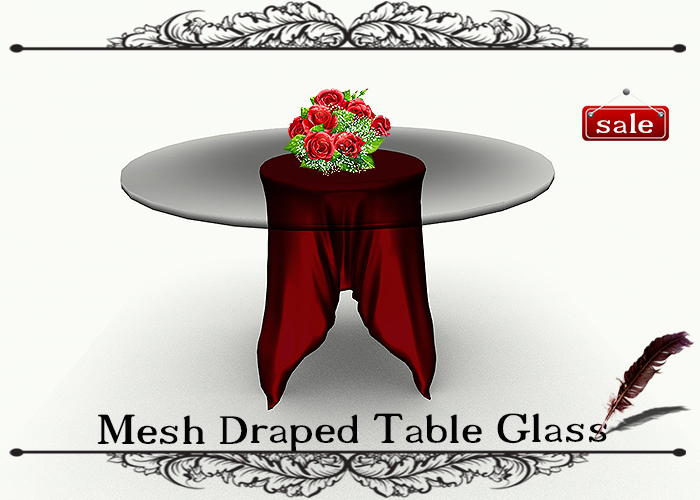 Mesh Draped Table Glass GS v. 7