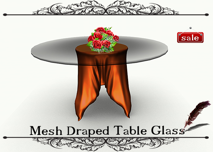 Mesh Draped Table Glass GS v. 8