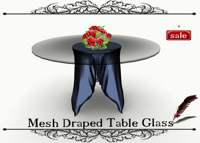 Mesh Draped Table Glass GS v. 10