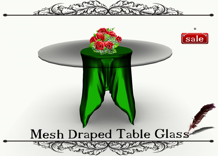 Mesh Draped Table Glass GS v. 11
