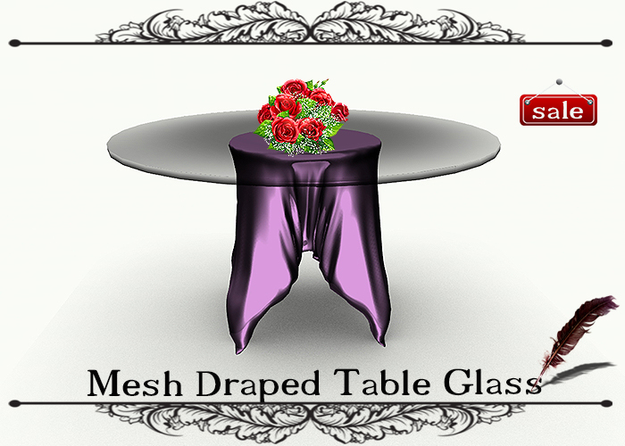 Mesh Draped Table Glass GS v. 12