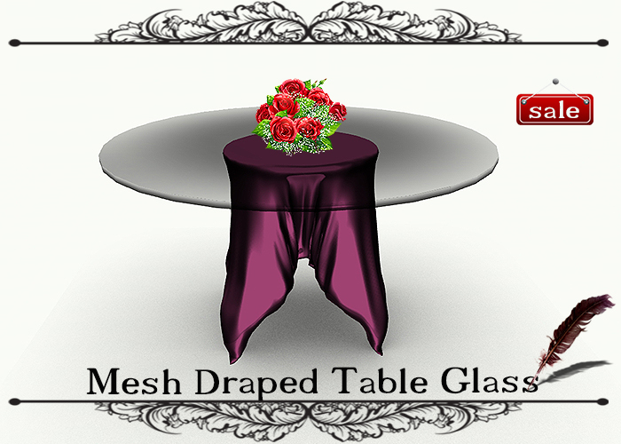 Mesh Draped Table Glass GS v. 13