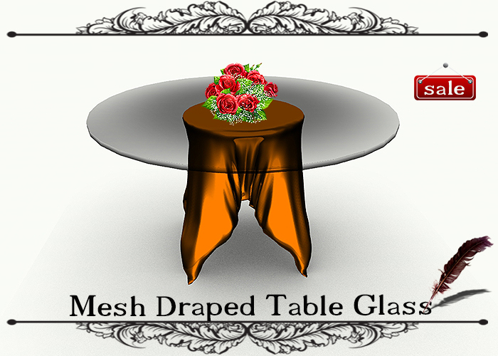 Mesh Draped Table Glass GS v. 17