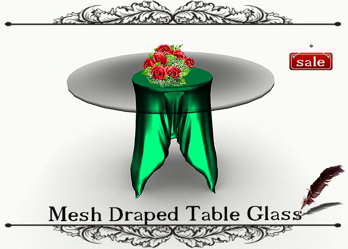 Mesh Draped Table Glass GS v. 18