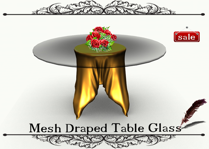 Mesh Draped Table Glass GS v. 22