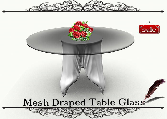 Mesh Draped Table Glass GS v. 24