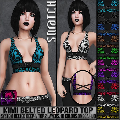 :::Sn@tch Kimi Belted Leopard Top (OMEGA):::