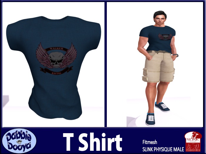 [DD]Mens Slink T-Blue