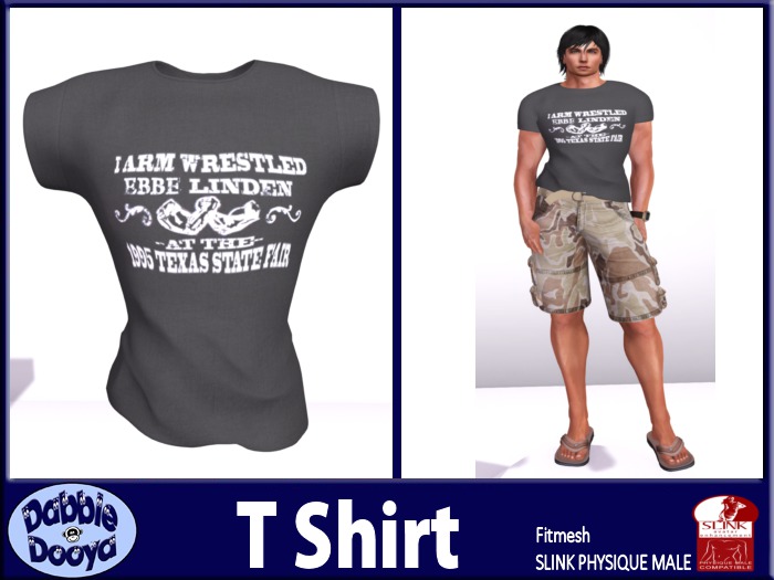 [DD]Mens Slink T-Dark Grey