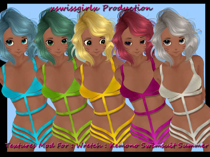 Textures Mod For : Wretch : Kemono Swimsuit Summer