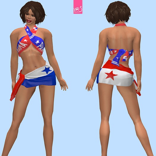 PANAMA - "scarf & flag" outfit (MESH) boxed