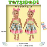 TOTSIPOP! Multi Material Dress Toddler